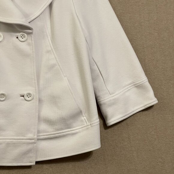 Pendleton Jacket Women's 14 White Pockets Mid Length Sleeves - Picture 4 of 12